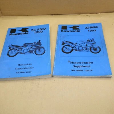 MANUEL REVUE TECHNIQUE D ATELIER KAWASAKI ZZ-R600 1990 + ADDITIF 1993-1997 ZZR - Photo 1/4