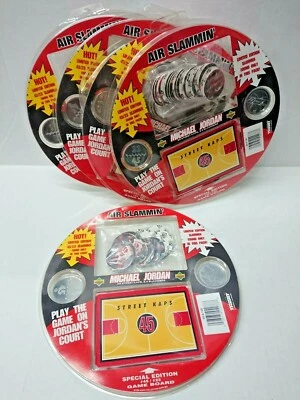 1995 Michael Jordan(lot of 5) Upper Deck Pog Cap Set Air Slammin - Image 1 of 3