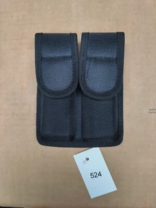 NYLON  DOUBLE MAGAZINE POUCH 9MM / 40 S&W / 45 ACP SINGLE STACK MAGS HIDDEN SNAP - Picture 1 of 7
