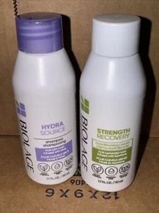 Biolage HYDRA SOURCE Shampoo & STRENGTH RECOVERY Conditioner 1.7oz FREE SHIPPING - Picture 1 of 3