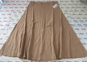 Nine West Womens Long Skirt Beige Size Large - Picture 1 of 12