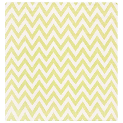 SAFAVIEH Dhurries DHU557A Handwoven Green / Ivory Rug - Image 1 of 4