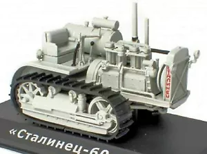 Stalinez-60 Kettentraktor 1931-37 Rimorchiatore Trattore Grigio 1:43 - Foto 1 di 2