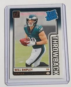 2024 Panini Donruss - Will Shipley - Rated Rookie Throwback (RC) #29 Eagles - Picture 1 of 4