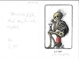 EGBERT HERFURTH: Neujahrsgraphik P. F. 1997 - Picture 1 of 1