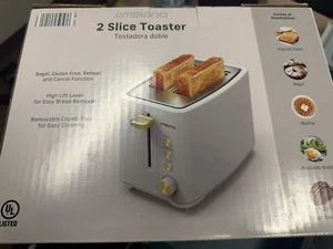 Ambiano Toaster - White & Gold - From Aldi - Picture 1 of 2
