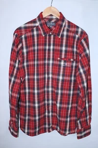 Amundsen Herren Large mehrfarbig rot kariert Langarm durchgehender Reißverschluss Hemd - Bild 1 von 10