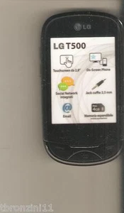 FINTO TELEFONO DA VETRINA - DUMMY - LG T500 (IS NOT A PHONE) - Picture 1 of 1