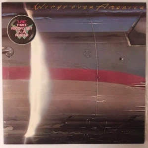 WINGS OVER AMERICA 12" RECORD VINYL WITH SLEEVES & POSTER COMPLETE - Picture 1 of 4