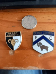 2 Vintage Derby County Badges - Picture 1 of 2