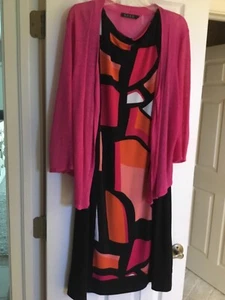 Tribal Womens dress with Zozo sweater, xl, fully lined, spandex polyester knit - Picture 1 of 7