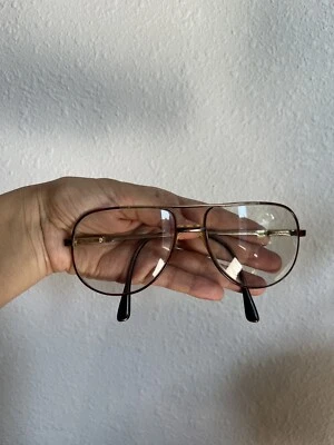 Safilo ELASTA Mens Aviator Metal Eyeglass Frames Italy - Image 1 of 4