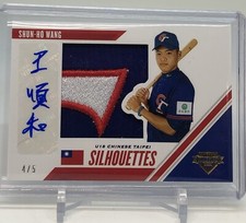 2019 USA Stars & Stripes Shun-Ho Wang Silhouettes Patch Auto 4/5!