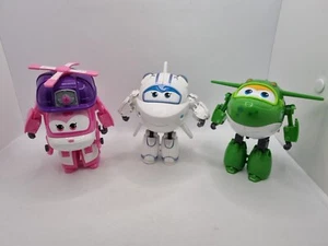 Super Wings Transform-A-Bots Plane Bundle x3 Dizzy Astra Mira 5" Rare VGC - Picture 1 of 23
