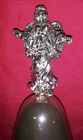 VINTAGE 2007 SILVER TONE 5" Metal ANGEL Bell CHRISTMAS EXCELLENT 
