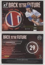 2016 Panini Donruss Back to the Future Materials Gold /10 Jeff Samardzija #BF-JS