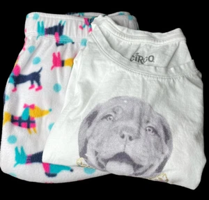 GIRLS PAJAMAS SET 2 PIECE SLEEPWEAR  Circo WINTER Dog Print SIZE L 10-12 - Picture 1 of 8