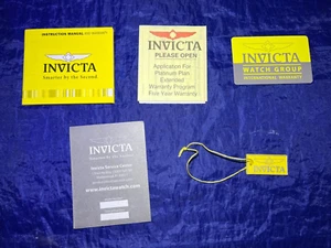 INVICTA packet instruction booklet paper warranty warranty card & more - Picture 1 of 1