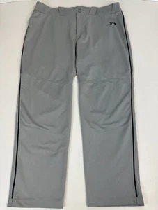 Under Armour Mens Utility Relaxed Baseballs Pants Stretch Light Gray Size 3XL - Picture 1 of 19