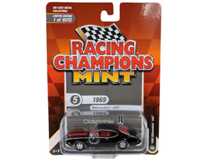 Racing Champions 1969 Oldsmobile 442 Black 1:64 Metal Diecast Car Model Toy