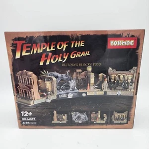 NISB Indiana Jones Temple of the Holy Grail MOC Brick Set, 2,388 pcs +5 Minifigs - Picture 1 of 22