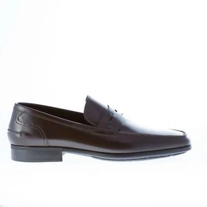 HOLBENS Herrenschuhe Made in Italy dunkelbrauner Lederhalbschuh. Flexible Laufsohle - Bild 1 von 8