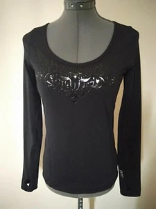 Lorna Jane Long Sleeve Scoop Neck Activewear Gym Yoga Top Black Size S or Size 8 - Picture 1 of 10