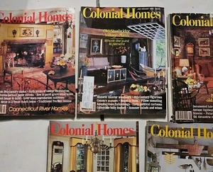 Colonial Homes Magazine Mixed Lot Of 5 1982-1985 80s Vintage Condition Varries - Picture 1 of 8