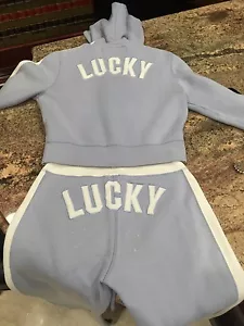 Lucky Brand  Sweat Pants & Jacket Light Blue Size M - Picture 1 of 8