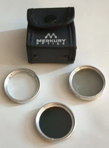 VINTAGE 3 MERKURY OPTICS JAPAN 37MM HIGH DEFINITION UV F-DL KAMERAFILTER  - Bild 1 von 4