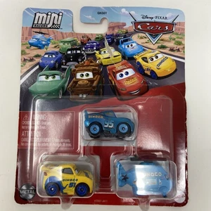 Disney Pixar Cars - Mini Racers METALLIC DINOCO MCQUEEN HELICOPTER CRUZ Diecast - Picture 1 of 5