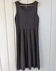 Eileen Fisher Dress Small Gray Sleeveless 100% Merino Wool Knit Midi Gray S 4 6 - Picture 1 of 8
