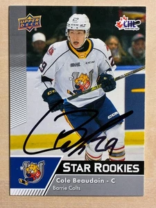 2022-23 Upper Deck CHL Star Rookies In-Person Autograph Cole Beaudoin #371 - Picture 1 of 1