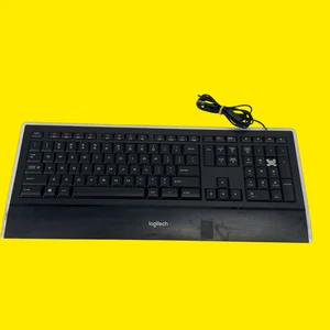 ISSUE Logitech Illuminated Keyboard Wired Y-UY95 #5543 z37/18 VK - Picture 1 of 11