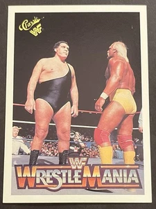 1990 CLASSIC HULK HOGAN ANDRE THE GIANT WRESTLEMANIA III WWE WWF #19 @ NOT MINT - Picture 1 of 2