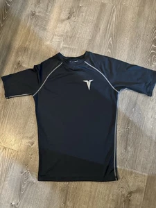 Titin Force Shirt Mens Medium Black Compression Training Workout T Shirt - Picture 1 of 4