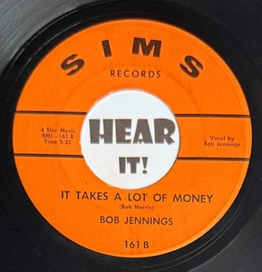 Rockabilly Country Stroller 45 BOB JENNINGS It Takes A Lot /First Step SIMS hear - Picture 1 of 2