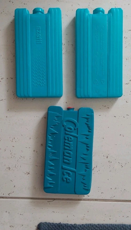 🧊🥶🧊🥶3 Iceblocks Kühl Akkus Kälte für Gefrierschrank 16x9x2 cm Original🥶🧊🧊 - Bild 1 von 1