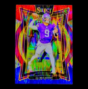 JJ MCCARTHY RARE RED BLUE ROOKIE REFRACTOR PRIZM Holo RC Karte - VIKINGS - Bild 1 von 5