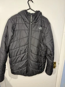 The North Face Youth Reversible Puffer Jacket Black Size XL - Picture 1 of 12