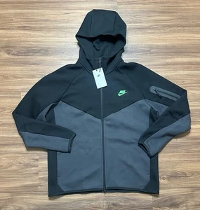 Nike Tech Fleece Windrunner Zip Jacke Black Green Strike (HV0949-015) Gr. L - Bild 1 von 9