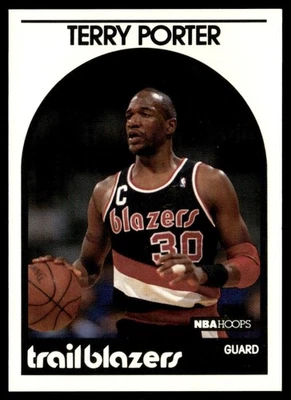 1989-90 Hoops Terry Porter Portland Trail Blazers #105 - Image 1 of 2