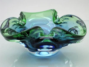 Aschenbecher aus Glas nach Murano Art.Handgefertigt.Für 3 Zigaretten. - Bild 1 von 13