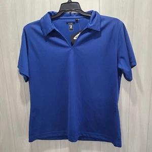 Willow Pointe Willowtec Golf Shirt Men's L Blue No Buttons sport Outdoor - Picture 1 of 9