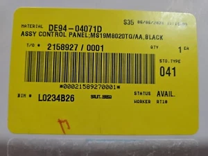 Samsung Microwave Interface PN: DE94-04071D - Picture 1 of 1