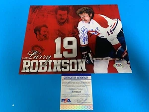 Larry Robinson Canadiens Stanley Cup Champions Signed Auto 8x10 PHOTO PSA/DNA - Picture 1 of 2