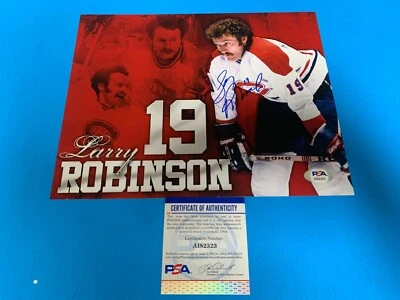 Larry Robinson Canadiens Stanley Cup Champions Signed Auto 8x10 PHOTO PSA/DNA - Image 1 of 2