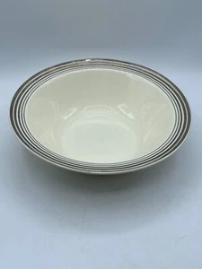 Vintage Taylor Smith & Taylor 9" Round Vegetable Bowl Platinum Ring - Picture 1 of 8