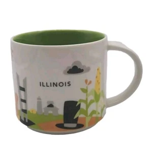 Starbucks Illinois You Are Here Collection 2015 Keramik Kaffeebecher 14 floz Tasse - Bild 1 von 10