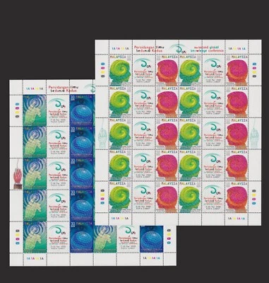 ST MALASIA 2000 2ª CONFERENCIA MUNDIAL DE CONOCIMIENTO MNH HOJA ¡ENVÍO GRATUITO! Foto 1 de 3